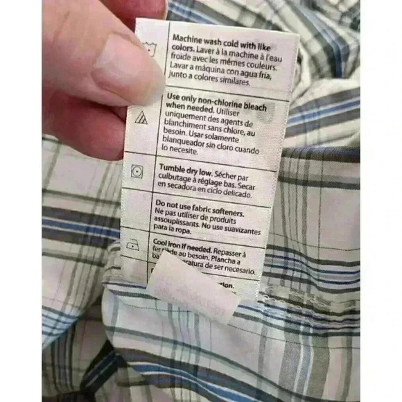 CARHARTT Men's‎ Force Relaxed Fit Lightweight Short Sleeve Plaid Shirt Large - Picture 8 of 12